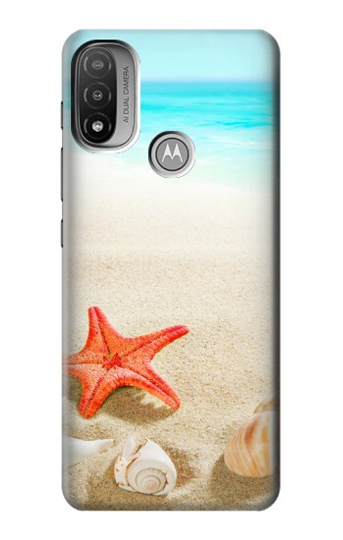 S3212 Sea Shells Starfish Beach Case Cover Custodia per Motorola Moto E20,E30,E40