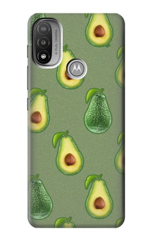 S3285 Avocado Fruit Pattern Case Cover Custodia per Motorola Moto E20,E30,E40