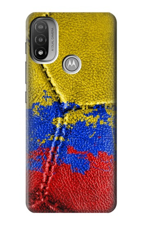 S3306 Colombia Flag Vintage Football Graphic Case Cover Custodia per Motorola Moto E20,E30,E40