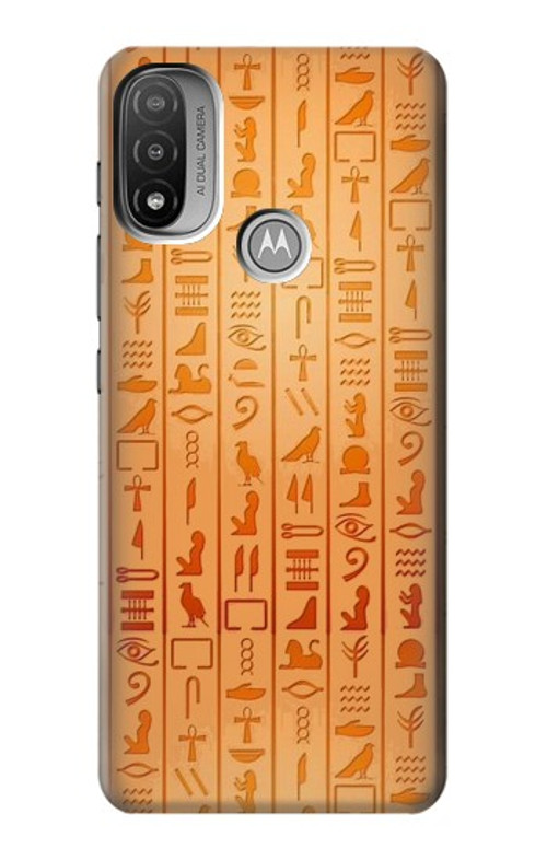 S3440 Egyptian Hieroglyphs Case Cover Custodia per Motorola Moto E20,E30,E40