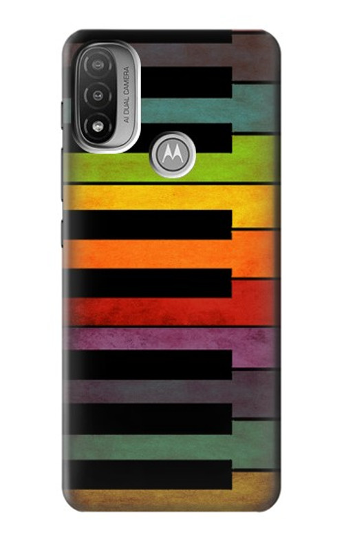 S3451 Colorful Piano Case Cover Custodia per Motorola Moto E20,E30,E40