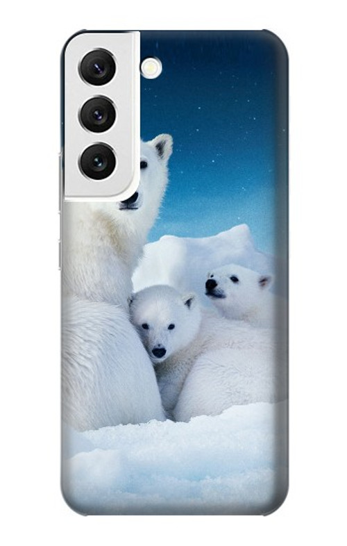 S0285 Polar Bear Family Arctic Case Cover Custodia per Samsung Galaxy S22