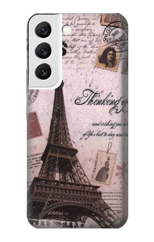 S2211 Paris Postcard Eiffel Tower Case Cover Custodia per Samsung Galaxy S22