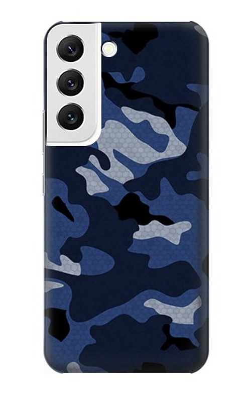 S2959 Navy Blue Camo Camouflage Case Cover Custodia per Samsung Galaxy S22