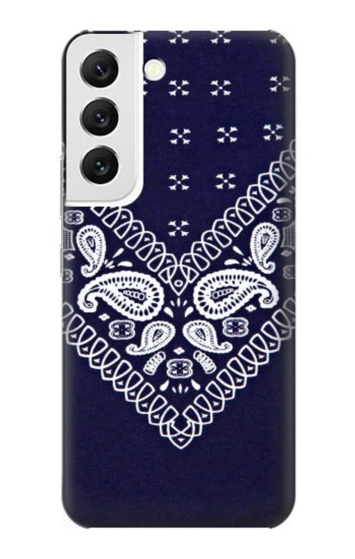 S3357 Navy Blue Bandana Pattern Case Cover Custodia per Samsung Galaxy S22