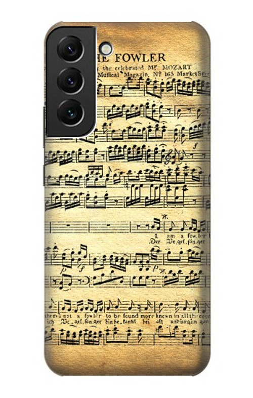 S2667 The Fowler Mozart Music Sheet Case Cover Custodia per Samsung Galaxy S22 Plus S2667 The Fowler Mozart Music Sheet Case Cover Custodia per Samsung Galaxy S22 Plus