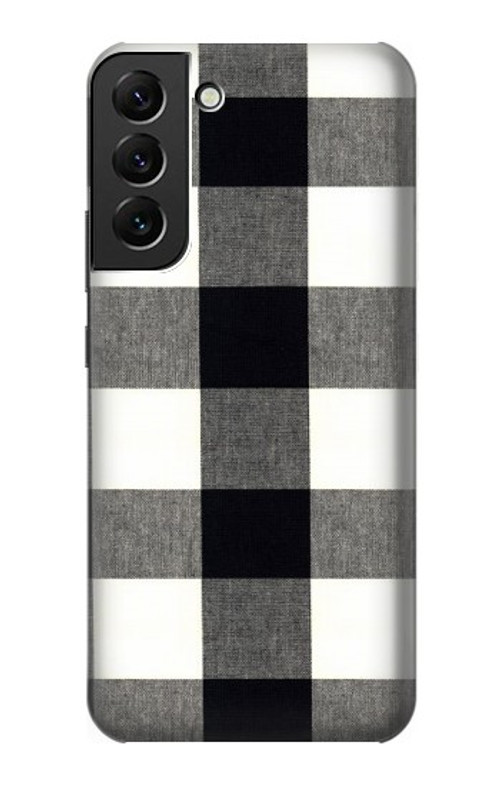 S2842 Black and White Buffalo Check Pattern Case Cover Custodia per Samsung Galaxy S22 Plus