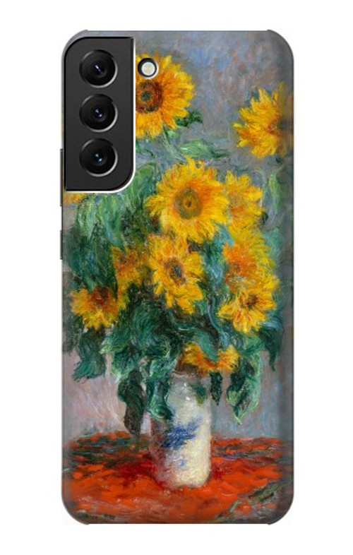 S2937 Claude Monet Bouquet of Sunflowers Case Cover Custodia per Samsung Galaxy S22 Plus