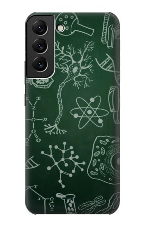 S3211 Science Green Board Case Cover Custodia per Samsung Galaxy S22 Plus
