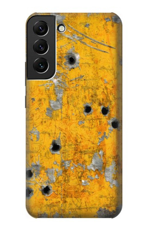 S3528 Bullet Rusting Yellow Metal Case Cover Custodia per Samsung Galaxy S22 Plus