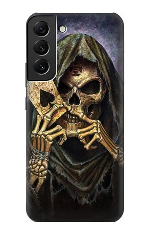 S3594 Grim Reaper Wins Poker Case Cover Custodia per Samsung Galaxy S22 Plus