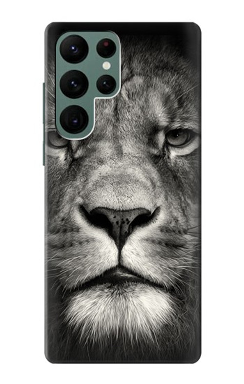 S1352 Lion Face Case Cover Custodia per Samsung Galaxy S22 Ultra