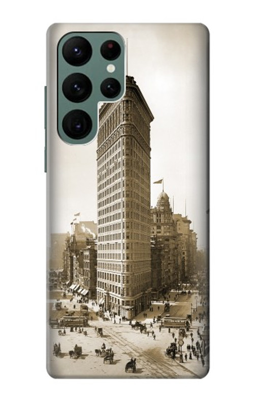 S3046 Old New York Flatiron Building Case Cover Custodia per Samsung Galaxy S22 Ultra