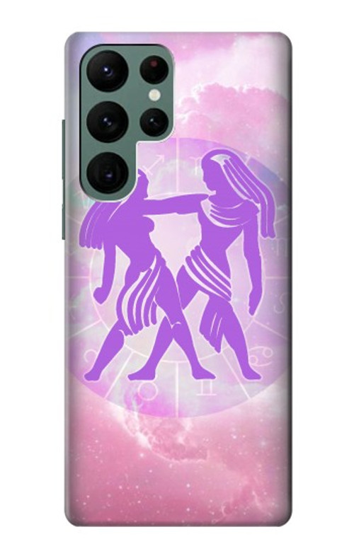 S3259 Zodiac Gemini Case Cover Custodia per Samsung Galaxy S22 Ultra