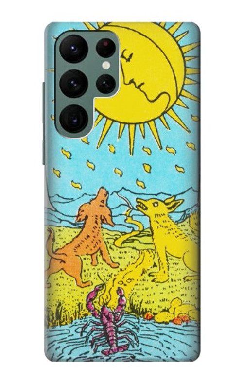 S3435 Tarot Card Moon Case Cover Custodia per Samsung Galaxy S22 Ultra