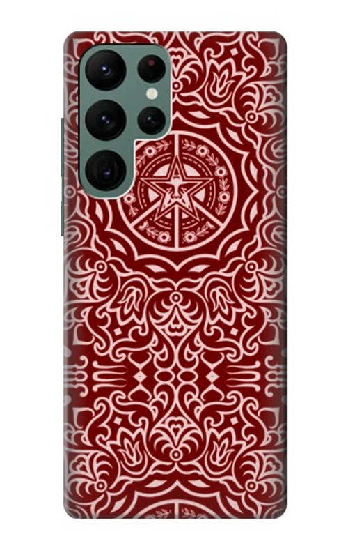 S3556 Yen Pattern Case Cover Custodia per Samsung Galaxy S22 Ultra