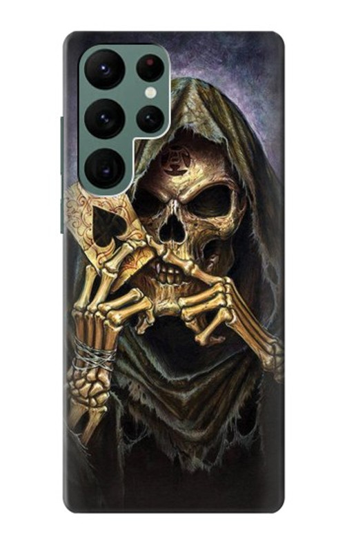 S3594 Grim Reaper Wins Poker Case Cover Custodia per Samsung Galaxy S22 Ultra