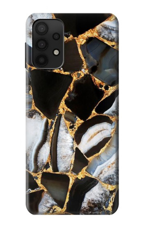 S3419 Gold Marble Graphic Print Case Cover Custodia per Samsung Galaxy M32 5G