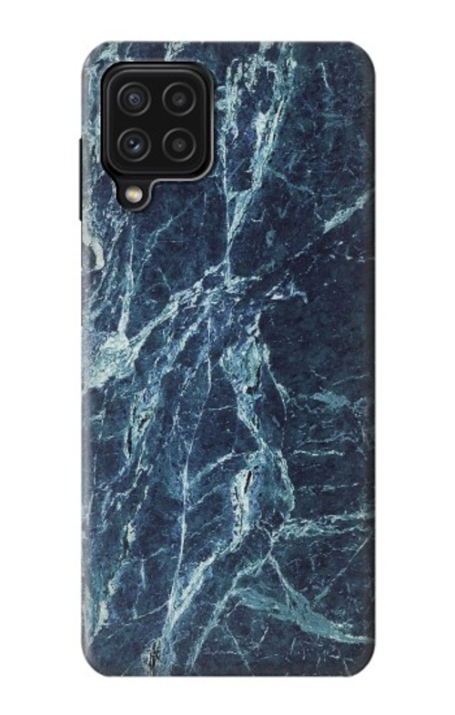 S2799 Light Blue Marble Stone Graphic Printed Case Cover Custodia per Samsung Galaxy M22