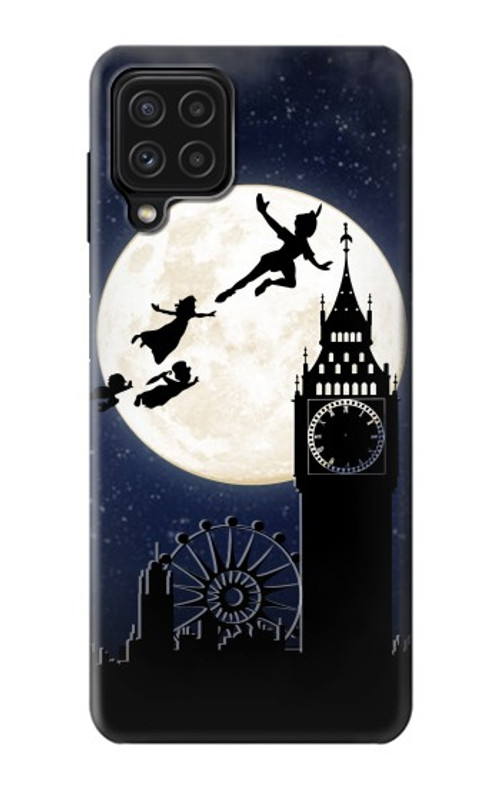 S3249 Peter Pan Fly Full Moon Night Case Cover Custodia per Samsung Galaxy M22