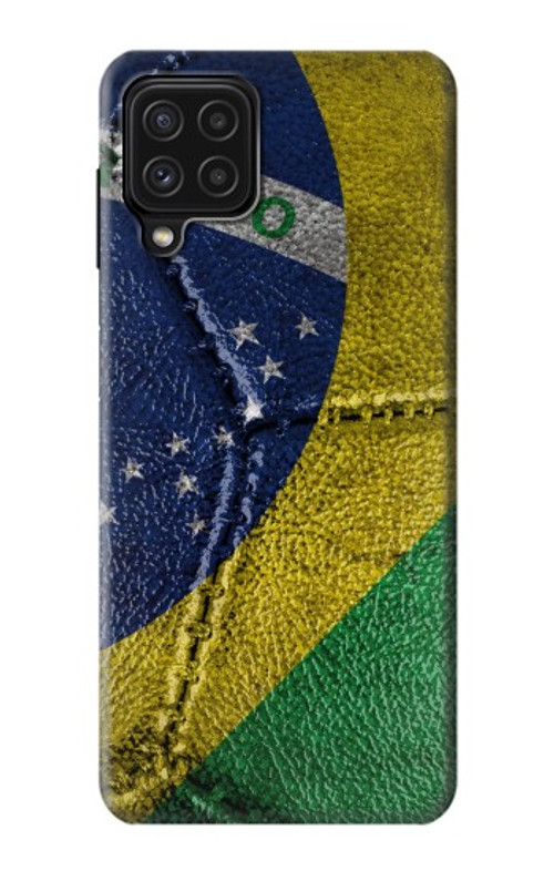 S3297 Brazil Flag Vintage Football Graphic Case Cover Custodia per Samsung Galaxy M22