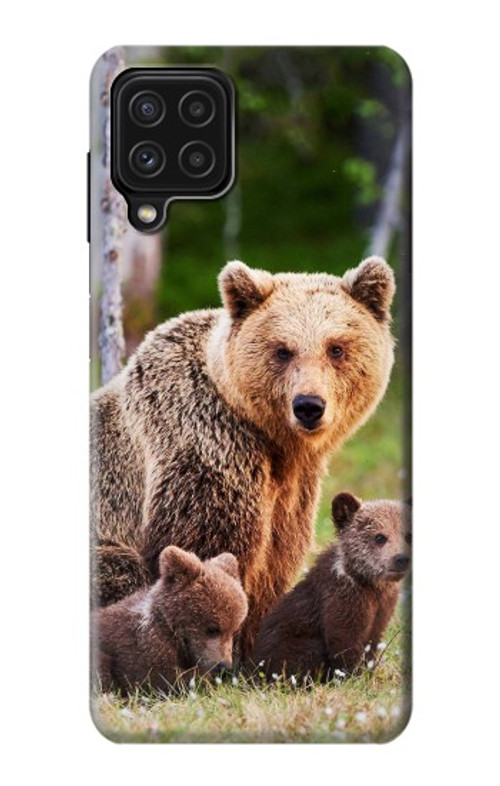 S3558 Bear Family Case Cover Custodia per Samsung Galaxy M22