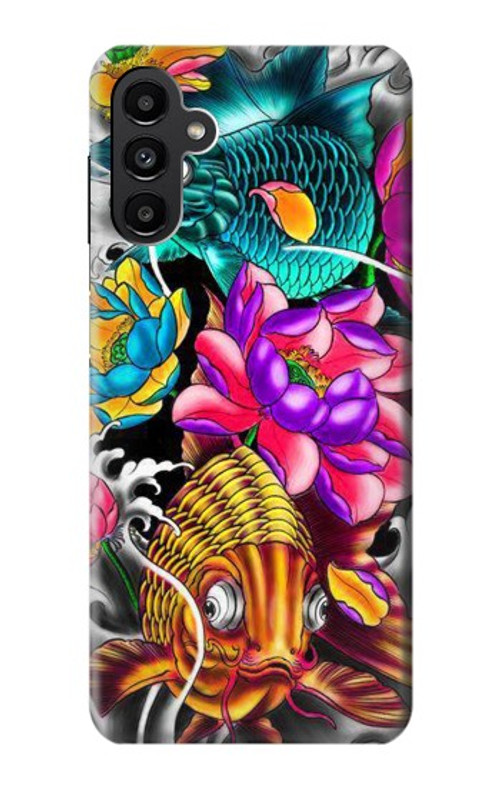 S1630 Fish Japanese Oriental Tattoo Case Cover Custodia per Samsung Galaxy A13 5G
