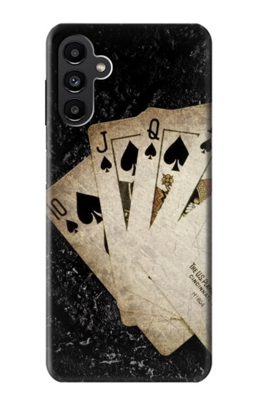 S3231 Vintage Royal Straight Flush Cards Case Cover Custodia per Samsung Galaxy A13 5G