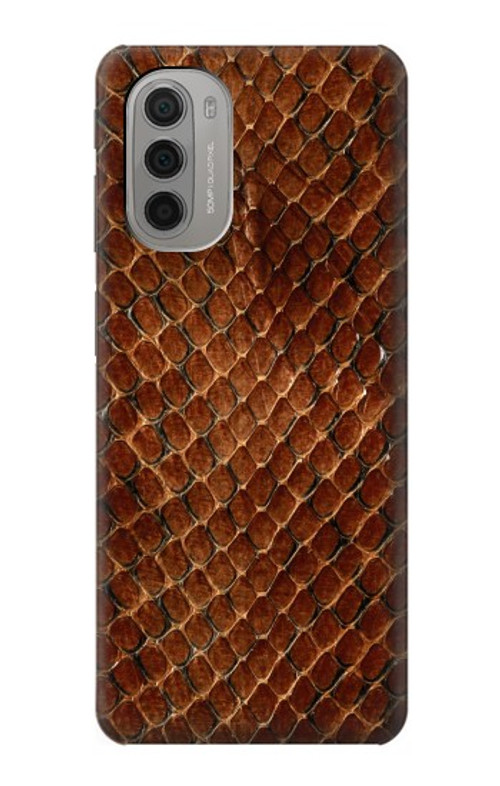 S0555 Snake Skin Case Cover Custodia per Motorola Moto G51 5G