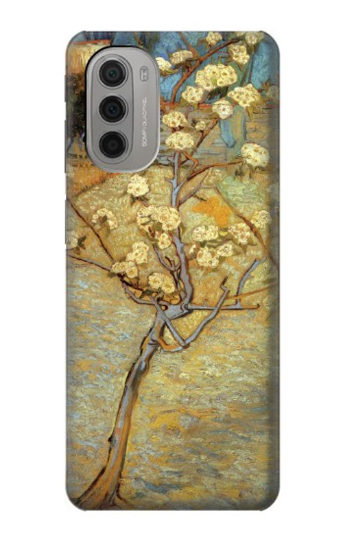 S1978 Van Gogh Letter Pear Tree Blossom Case Cover Custodia per Motorola Moto G51 5G