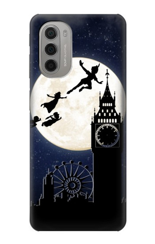 S3249 Peter Pan Fly Full Moon Night Case Cover Custodia per Motorola Moto G51 5G