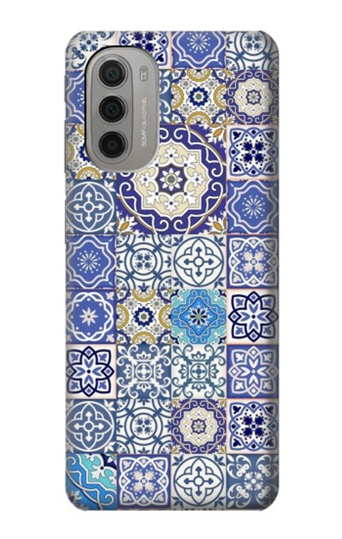S3537 Moroccan Mosaic Pattern Case Cover Custodia per Motorola Moto G51 5G