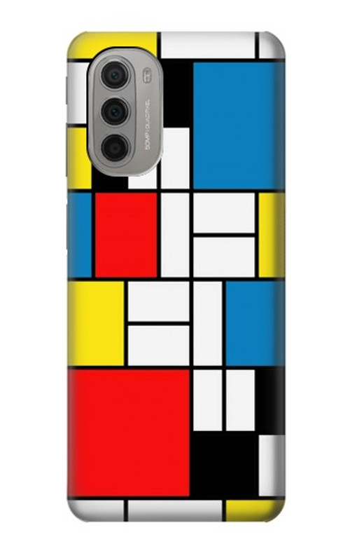 S3814 Piet Mondrian Line Art Composition Case Cover Custodia per Motorola Moto G51 5G