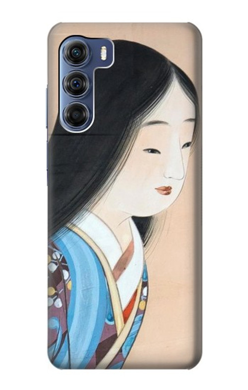 S3483 Japan Beauty Kimono Case Cover Custodia per Motorola Edge S30