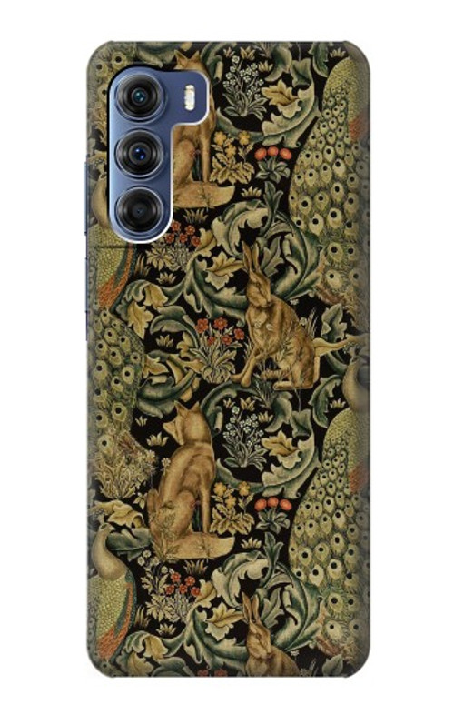 S3661 William Morris Forest Velvet Case Cover Custodia per Motorola Edge S30