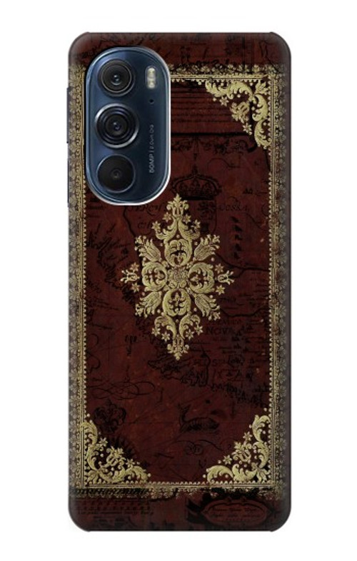 S3014 Vintage Map Book Cover Case Cover Custodia per Motorola Edge X30