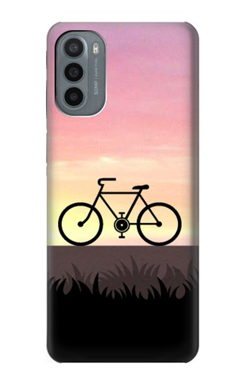 S3252 Bicycle Sunset Case Cover Custodia per Motorola Moto G31