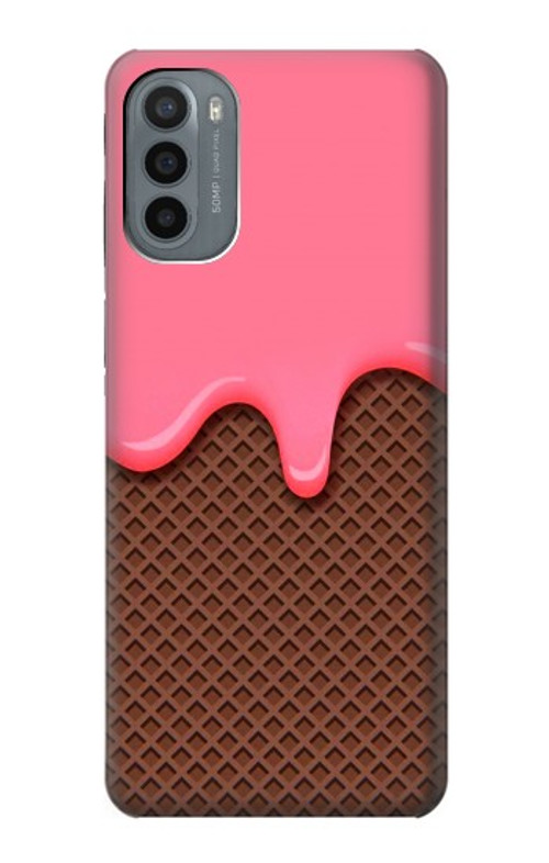 S3754 Strawberry Ice Cream Cone Case Cover Custodia per Motorola Moto G31