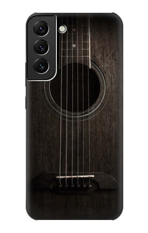 S3834 Old Woods Black Guitar Case Cover Custodia per Samsung Galaxy S22 Plus