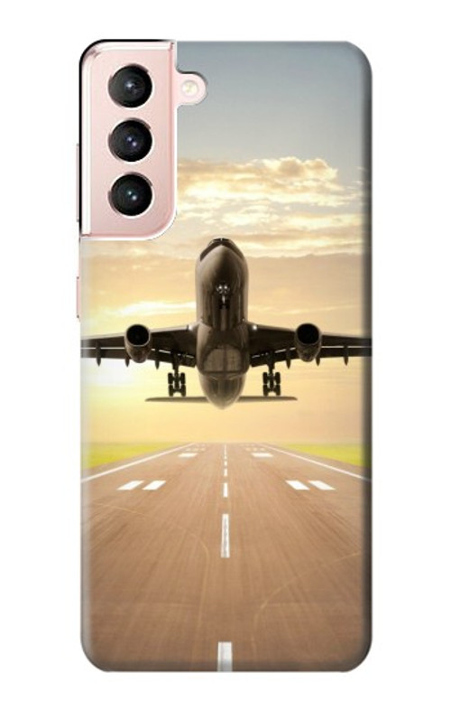 S3837 Airplane Take off Sunrise Case Cover Custodia per Samsung Galaxy S21 5G