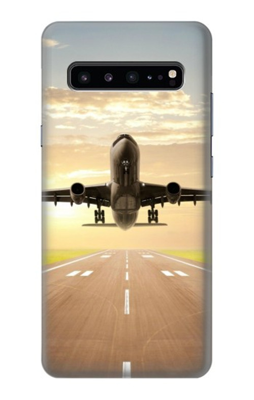 S3837 Airplane Take off Sunrise Case Cover Custodia per Samsung Galaxy S10 5G