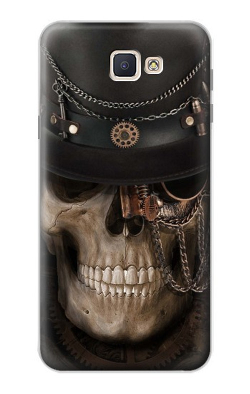 S3852 Steampunk Skull Case Cover Custodia per Samsung Galaxy J7 Prime (SM-G610F)