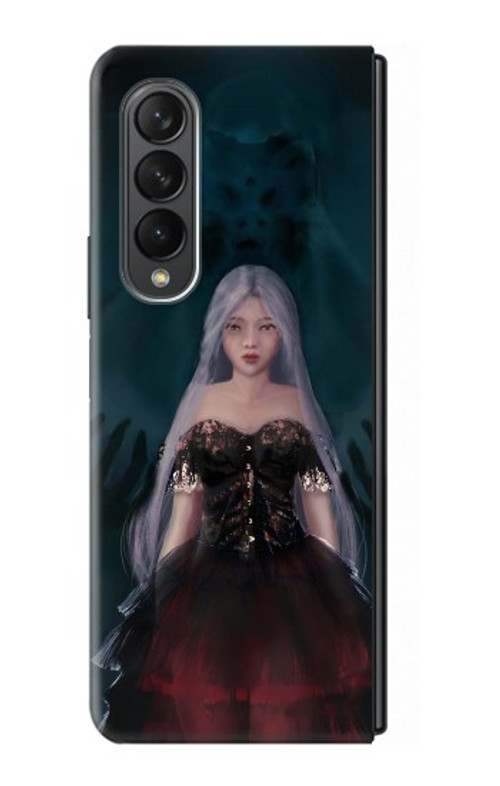 S3847 Lilith Devil Bride Gothic Girl Skull Grim Reaper Case Cover Custodia per Samsung Galaxy Z Fold 3 5G