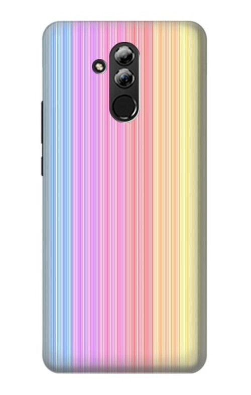 S3849 Colorful Vertical Colors Case Cover Custodia per Huawei Mate 20 lite