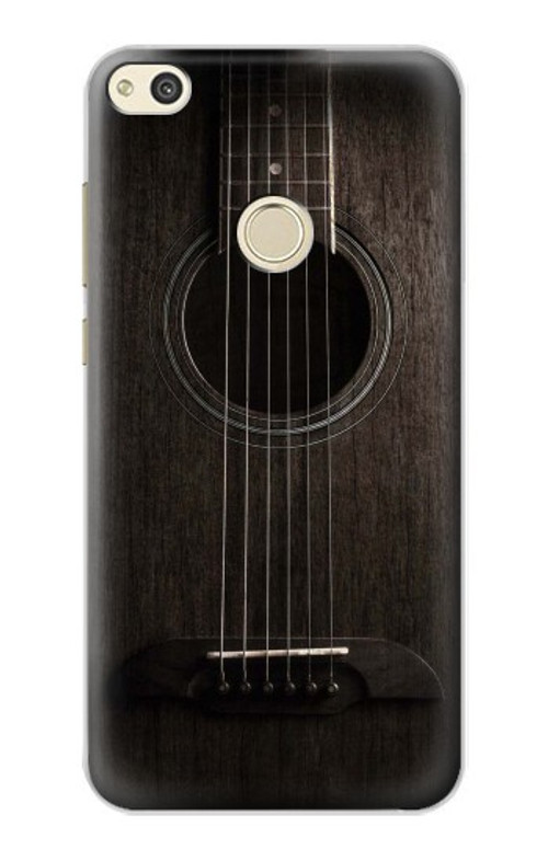S3834 Old Woods Black Guitar Case Cover Custodia per Huawei P8 Lite (2017)