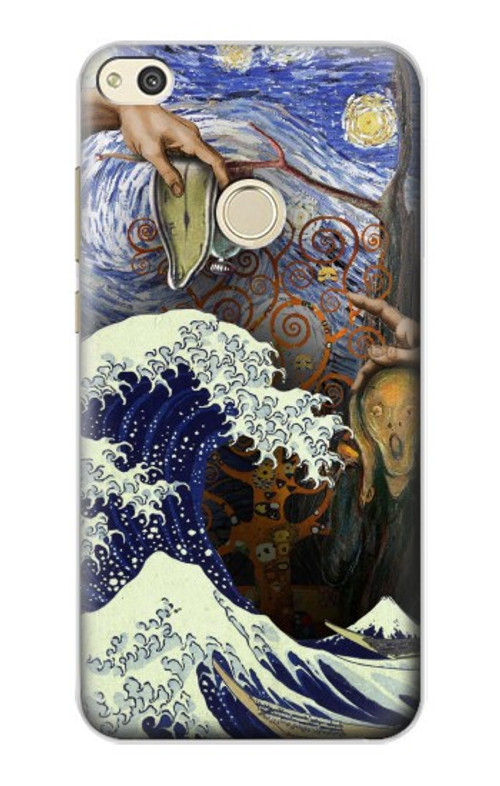S3851 World of Art Van Gogh Hokusai Da Vinci Case Cover Custodia per Huawei P8 Lite (2017)
