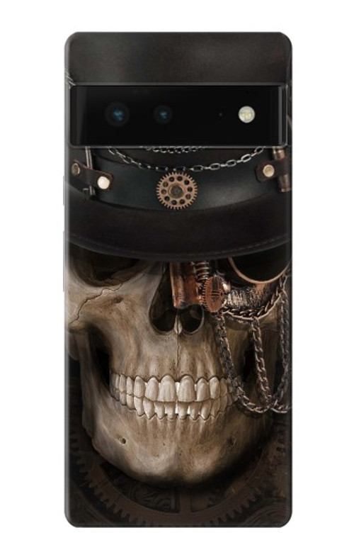 S3852 Steampunk Skull Case Cover Custodia per Google Pixel 6