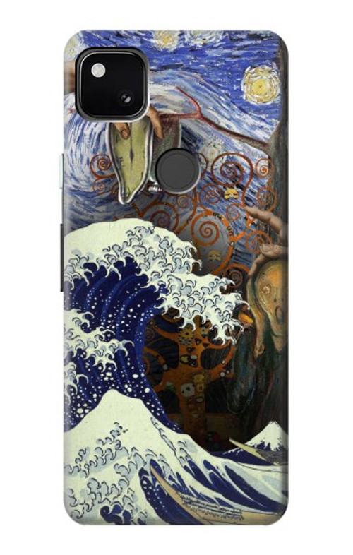 S3851 World of Art Van Gogh Hokusai Da Vinci Case Cover Custodia per Google Pixel 4a