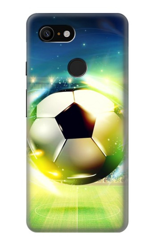 S3844 Glowing Football Soccer Ball Case Cover Custodia per Google Pixel 3