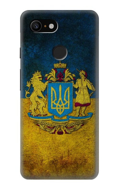 S3858 Ukraine Vintage Flag Case Cover Custodia per Google Pixel 3